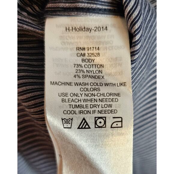 Armani Xchange Men's Slim Fit Snap Button L/S Dress Shirt. Gray. Size XL - Picture 6 of 7